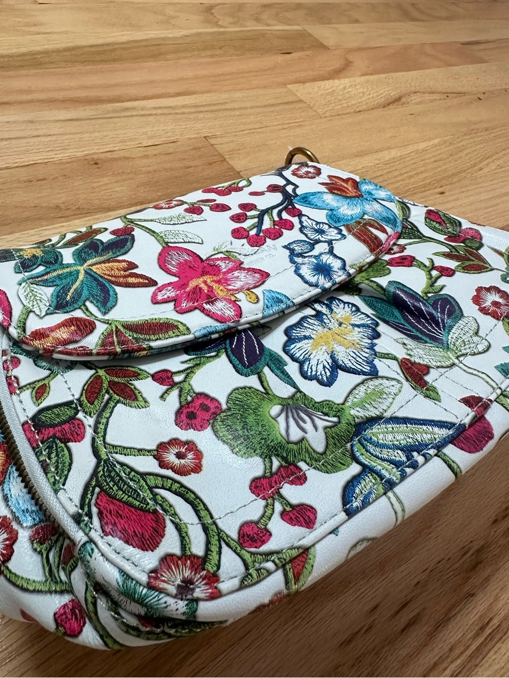 American Leather Co. Floral Crossbody Purse